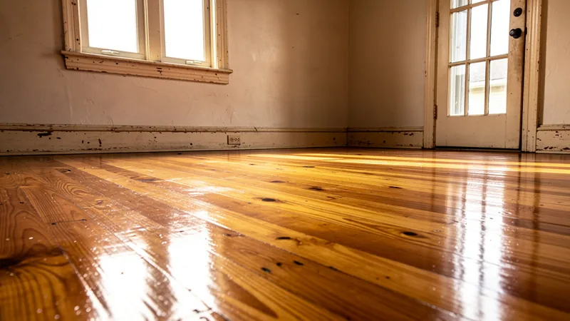 Hardwood flooring refinishing in a turn-of-the-century home in Edgerton, KS